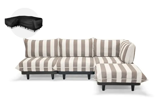 Zahradní sedací souprava paletti set large, více variant - Fatboy Barva: stripe cacao (pravá)