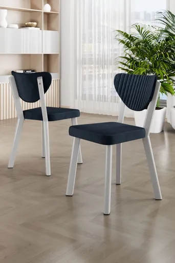 Sada židlí (6 kusů) Arfe - Anthracite, White