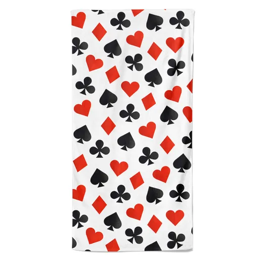 Osuška Poker pattern (Velikost osušky: 70x140cm)