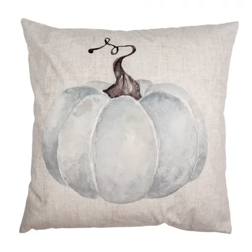 Béžovo-šedý povlak na polštář s dýní Country Style Pumpkin - 45*45 cm Clayre & Eef