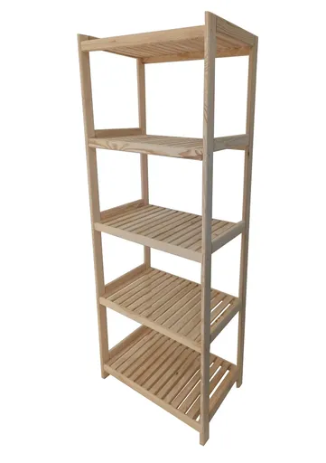 Krušnohorský nábytek Dřevěný regál 5P8043 80 x 173 x 43 cm borovice