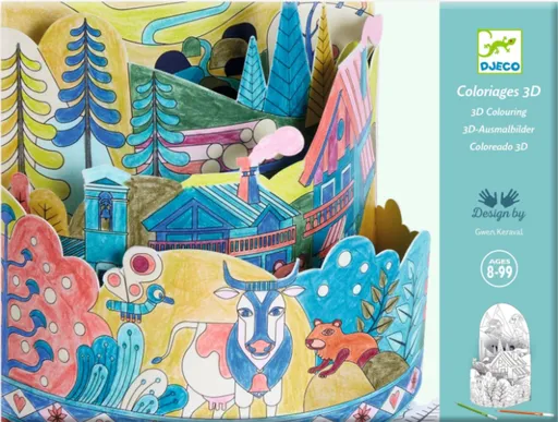 3D Omalovánka Na vrcholku světa