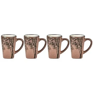 Villa Collection Hrnek na espresso se stromem Dark Rose 0,1l (set 4 ks) (14216)