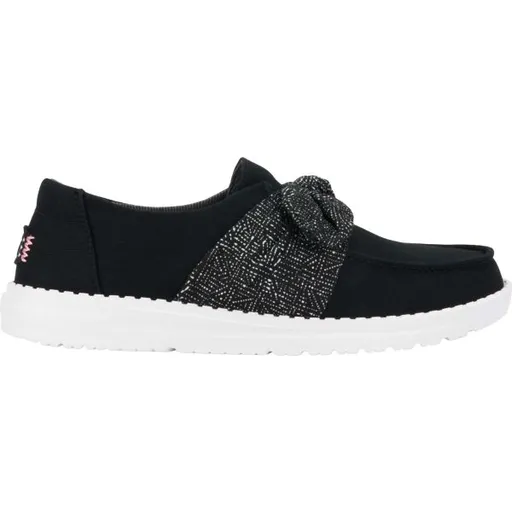 HEY DUDE WENDY BOW ESSENTIALS Dámská volnočasová obuv, černá, velikost