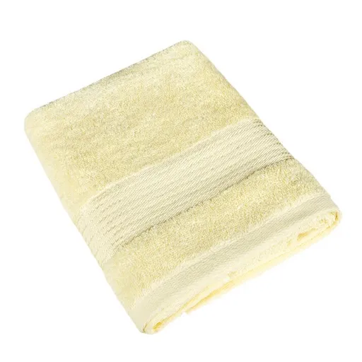 Bellatex Froté ručník Kamilka proužek světle žlutá, 50 x 100 cm