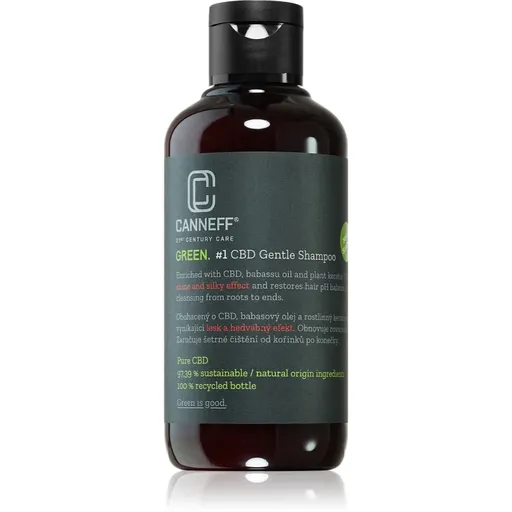 Canneff Green CBD Gentle Shampoo regenerační šampon pro lesk a hebkost vlasů 200 ml
