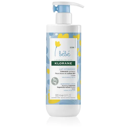 Klorane Bébé Calendula hydratační tělové mléko pro děti od narození 500 ml