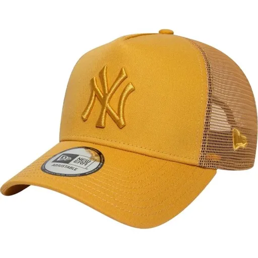 New Era NEW YORK YANKEES MLB LEAGUE ESSENTIAL 9FORTY TRUCKER Kšiltovka, béžová, velikost UNI