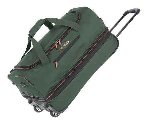 Cestovní taška na kolečkách Travelite Basics Wheeled duffle S Dark green