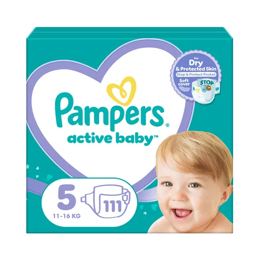 Pampers Active Baby vel. 5 11-16 kg dětské pleny 111 ks