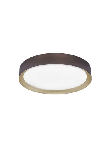 NOVA LUCE stropní svítidlo LUTON kávově hnědý hliník matný bílý akrylový difuzor LED 47W 230V 3000K IP20 9818451