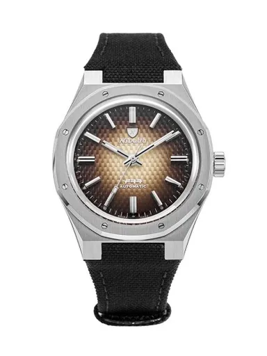 Nivada Grenchen F77 Brown Smoked 68002A77 - Canvas Velcro Strap