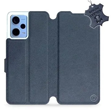 Mobiwear Kožený flip pro Xiaomi Redmi Note 12 5G - Modré - L_NBS (5904808554411)