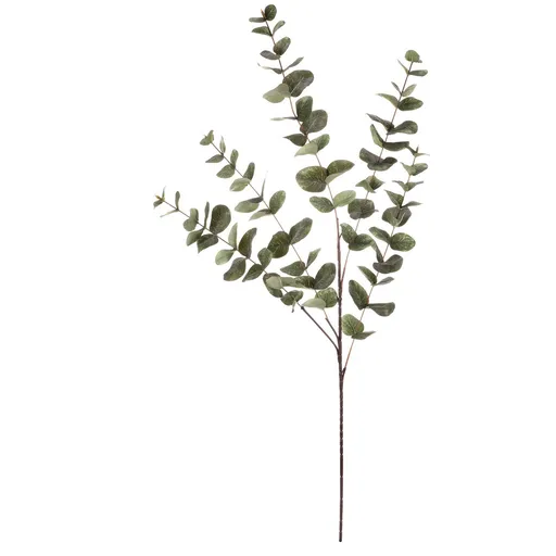 Eukalyptus - umělá větev, velké listy, 100 cm, zelená
