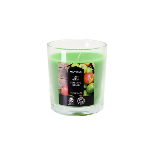 Vonná svíčka ve skle PROVENCE 20 hodin šťavnaté jablko