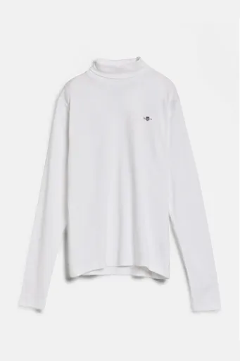 TRIČKO GANT SHIELD LS TURTLENECK WHITE