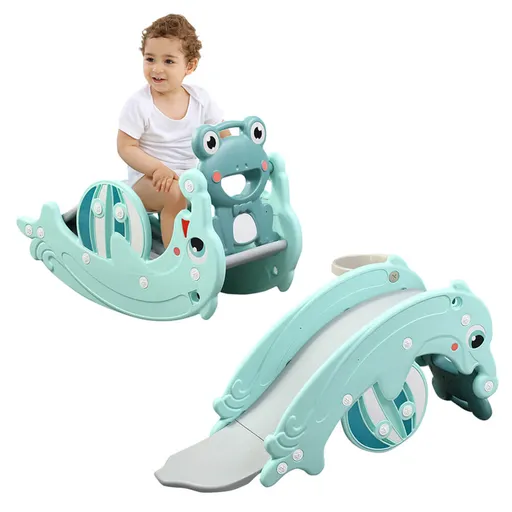 Dětská skluzavka a houpačka 3v1 inSPORTline Frofino mint