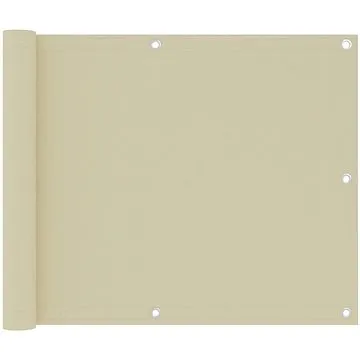 Balkónová zástěna krémová 75×300 cm oxfordská látka 134948 (134948)