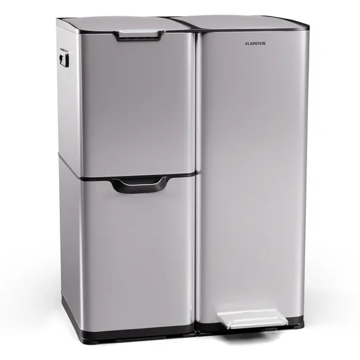 Klarstein Tiyo 3 v 1, odpadkový koš, 60 litrů, vyjímatelný koš, měkké zavírání