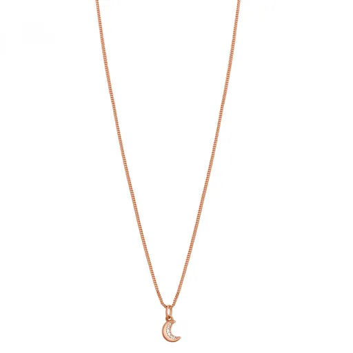 Rosato Bronzový náhrdelník Měsíc se zirkony Allegra RZAL030 (řetízek, přívěsek)
