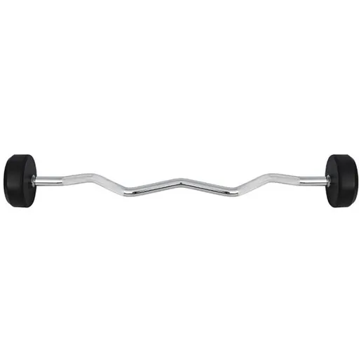 HMS GSL-30 Lomená obouruční činka, stříbrná, velikost 30 KG