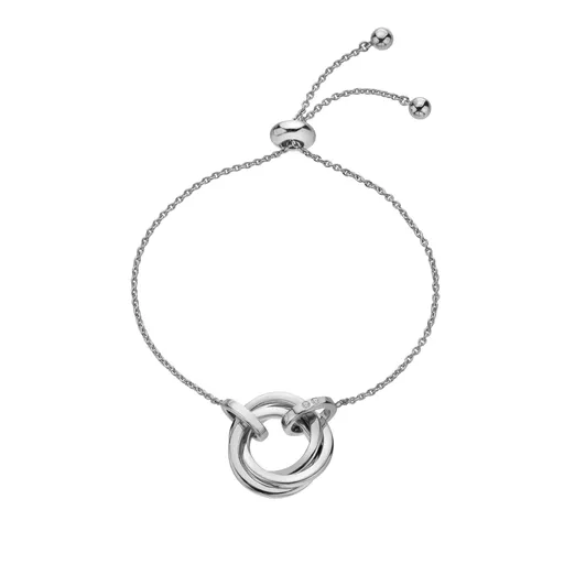 Hot Diamonds Okouzlující stříbrný náramek s diamanty Trio DL706