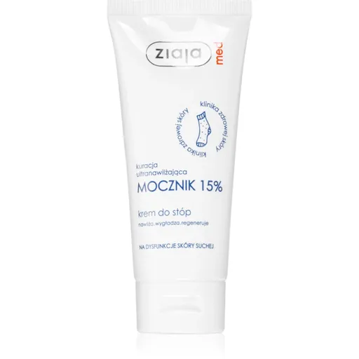 Ziaja Med Ultra-Moisturizing with Urea regenerační krém na chodidla s hydratačním účinkem na zrohovatělou pokožku (15% Urea) 100 ml