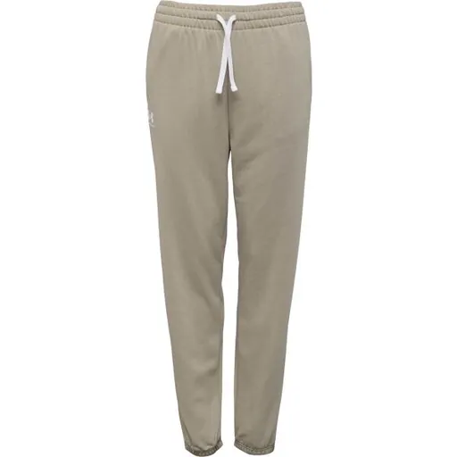 Under Armour RIVAL TERRY Dámské tepláky, béžová, velikost L