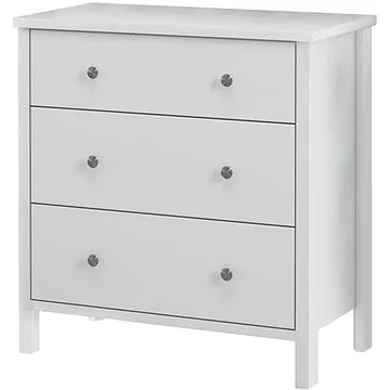 Danish Style Komoda Tange, 84 cm, bílá (NT00872)