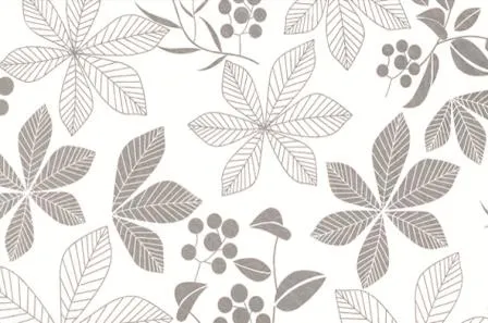 Statická fólie - bílé listy (S9008)