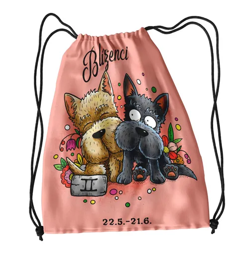 Vak na záda Psí znamení – blíženci