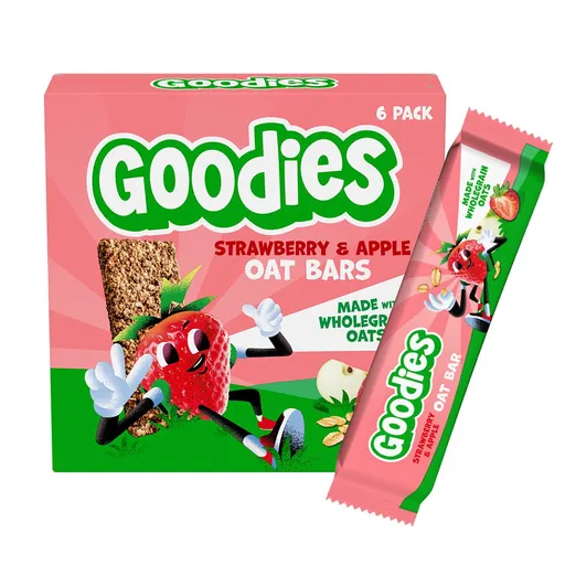 Goodies Ovesné tyčinky Jahody a jablko 6x23 g