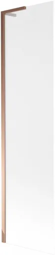 MEXEN/S Next L vanová zástěna FIX 50 x 150, dekor, růžové zlato 895-050-000-03-30-60