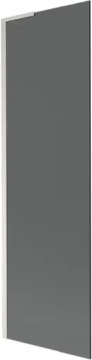MEXEN/S Next L vanová zástěna FIX 60 x 150, grafit,  nikl kartáčovaná 895-060-000-03-40-97