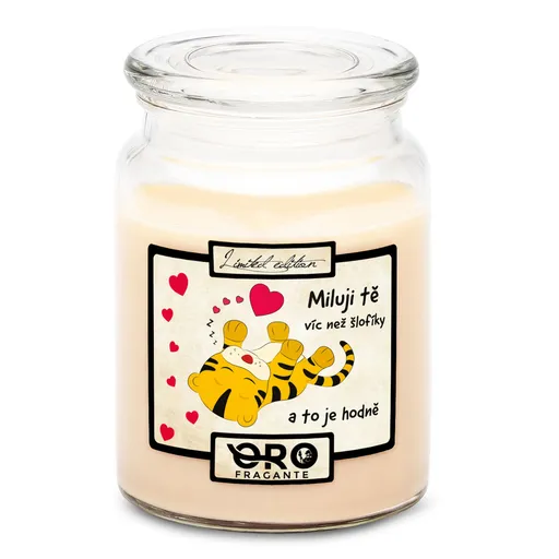 Svíčka Miluji tě víc (Vůně svíčky: Vanilka)