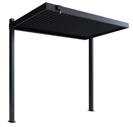 Hliníkový přístřešek na gril s otevírací střechou 254 × 160 cm