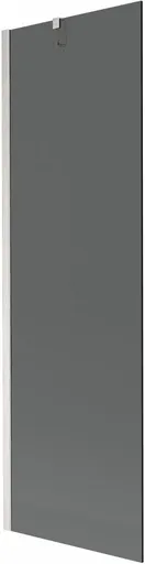 MEXEN/S Next vanová zástěna FIX 60 x 150, grafit, nikl kartáčovaná 895-060-000-00-40-97