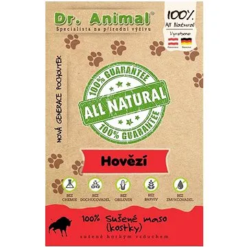 Dr. Animal sušené hovězí maso kostky 80 g (1138149060001)