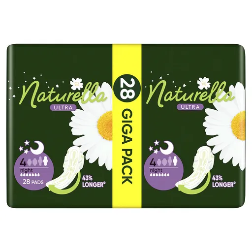 Naturella Dámské hygienické vložky na noc Ultra Night Quatro 28 ks