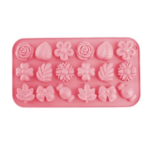 Tvořítko na led 18 ks TORO kytky 20,5x11cm