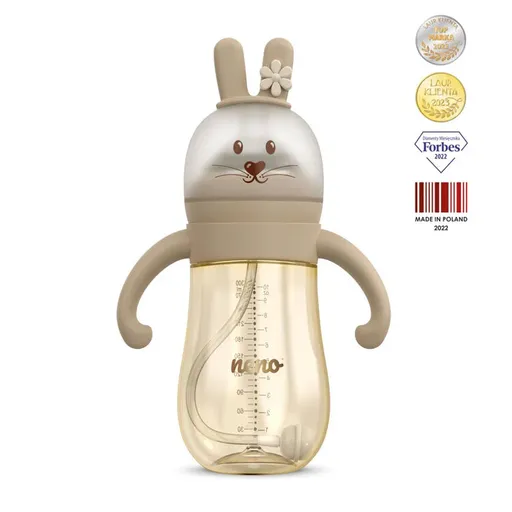 NENO Láhev kojenecká Mio 3v1 - hnědá 6m+