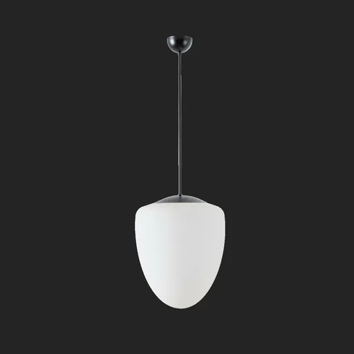 OSMONT AST61866 ASTRA P závěsné skleněné svítidlo černá / bílá IP40 4000 K 27W LED DALI