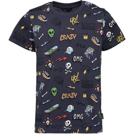 Lewro KIERNAN Chlapecké triko, tmavě šedá, velikost 128-134