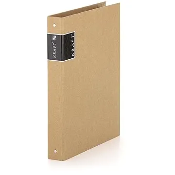 Karton P+P Pořadač A4 lamino R25-4kroužek KRAFT nature (7-040)