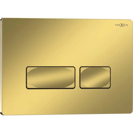 MEXEN Tex 04 splachovací tlačítko, zlatá szampański lesklá 6104-08