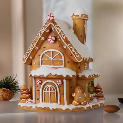 PM Euro-Trading Dekorace Perníková chaloupka, 18 cm