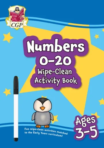 Numbers 0-20 Wipe-Clean Activity Book for Ages 3-5 (with pen) - CGP Books