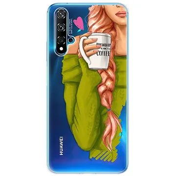 iSaprio My Coffe and Redhead Girl pro Huawei Nova 5T (coffread-TPU3-Nov5T)