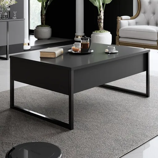 Konferenční stolek Luxe - Anthracite, Black