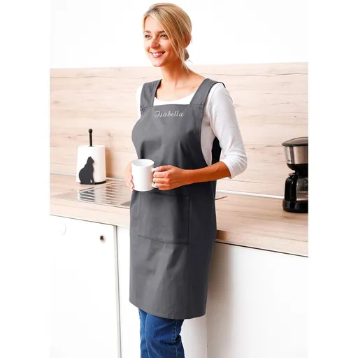 Japonská bavlněná zástěra s výšivkou